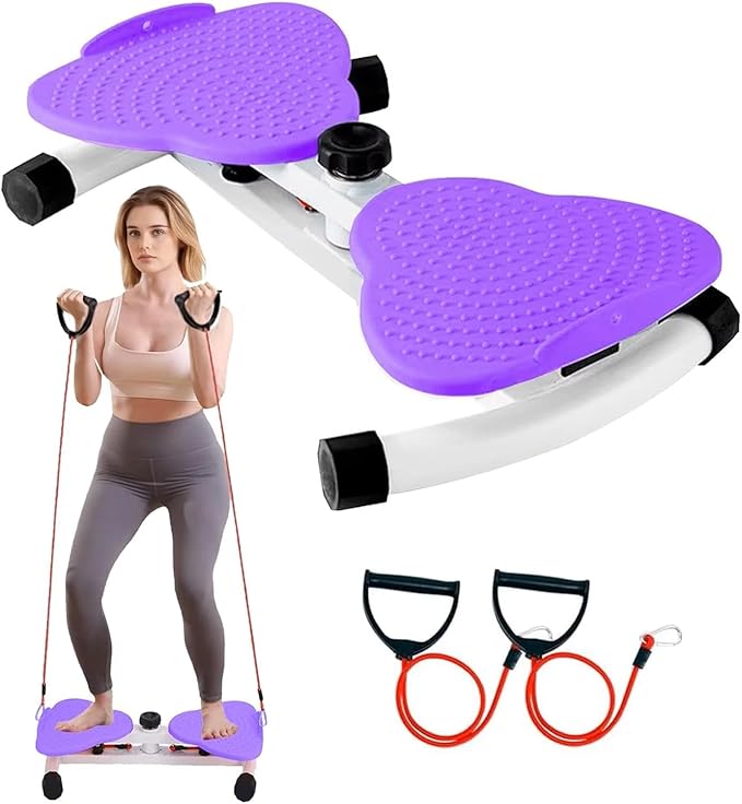 Waist Twister Ab Machine, 300 lbs Capacity Abs Workout Equipment for Slim Waist & Core Training, Quiet Home Gym Exercise Machine for Women & Men