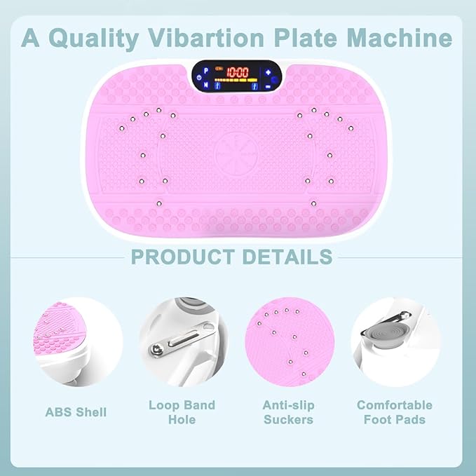 Vibration Plate Exercise Machine Whole Body Workout Vibration Fitness Platform for Home Fitness with Remote Control