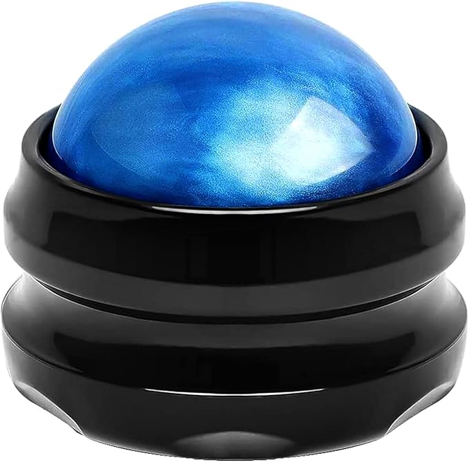 WOVTE Massage Ball, Lacrosse Balls, Self Massage Tool for Sore Muscles, Shoulders, Neck, Back, Foot, Body, Deep Tissue, Trigger Point, Muscle Knots, Yoga and Myofascial Release (Blue)