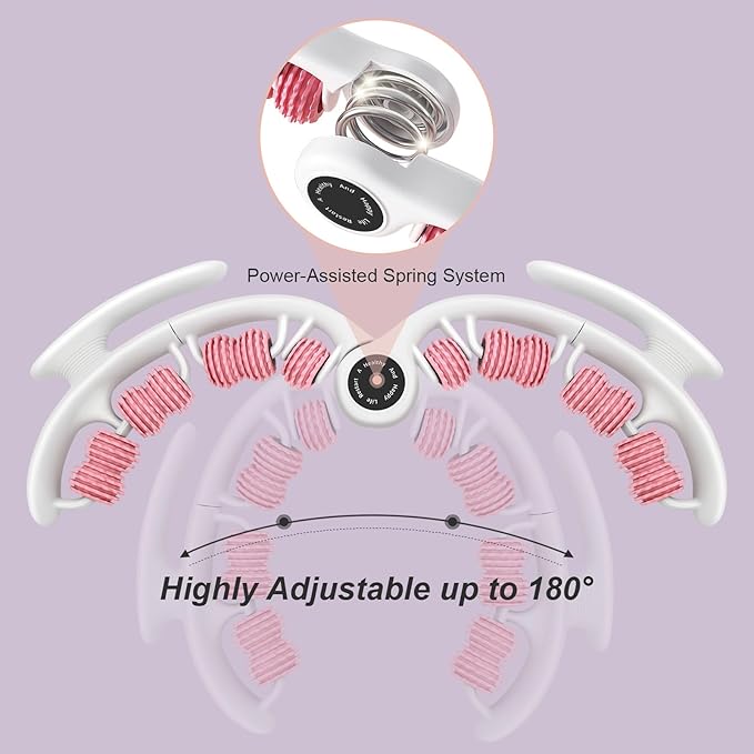 COSTWELL Cellulite Massager, Cellulite Remover Muscle Roller,360° Deep Tissue Massager for Leg, Neck,Calves, Arm,Thighs, Back,Manual Massager Foam Roller Fascia Massage Tool for Muscle Relieve. (Pink)
