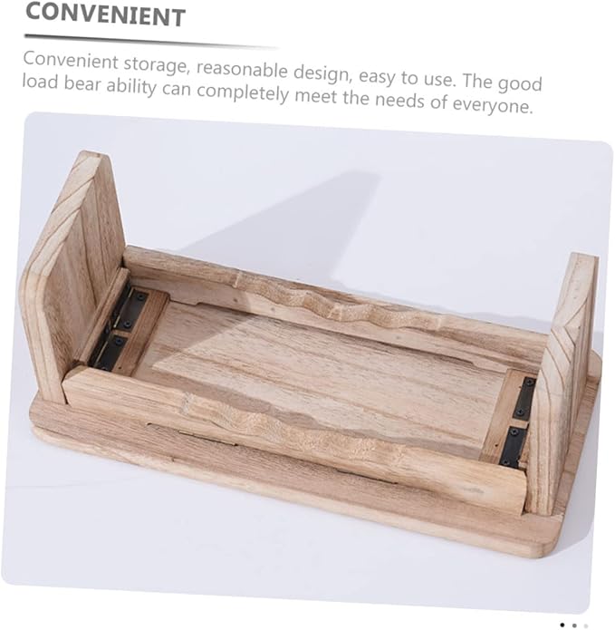 POPETPOP Portable Zen Stool Wooden Meditation Bench Non-Slip Design Suitable for Household Stool