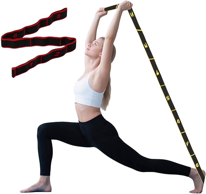 Resistance Bands for Working Out, 8-Levels Elastic Adjustable Exercise Bands for Men and Women,Yoga,Pilates,Body Stretching,Booty Legs,Stretch Bands for Gym,Physical Therapy,Fitness,Training