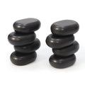 Master Massage Large Flat Ovular Basalt Hot Stone Set – 8-Piece Pack (3" x 2" x 1") for Professional Spa and Massage Therapy, Relaxation