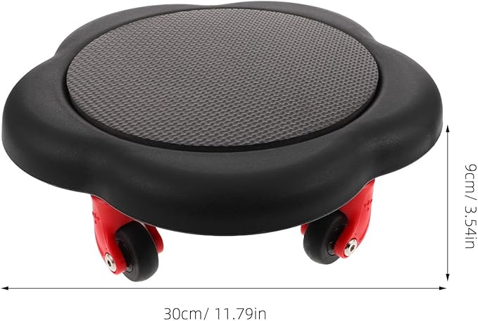 ABOOFAN Ab Roller Wheel Core Exercise Roller with Five-wheel Flower Design, Black Sliding Abdominal Exercise Equipment for Home Fitness and Core Strength Training