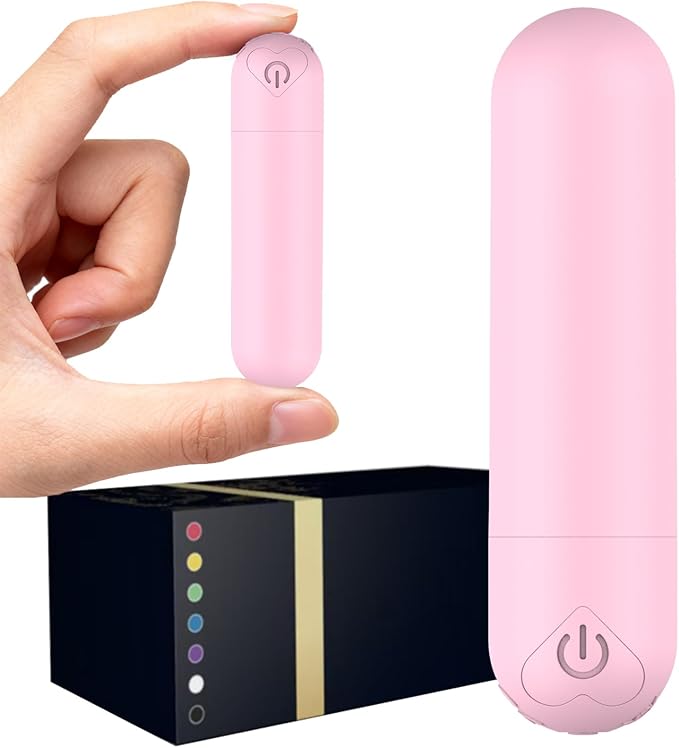 Mini Handheld Electric Back Massager Waterproof Quite Massager, Portable Massager for Back Neck Shoulder Body,Pink
