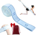 2026 Upgrade Fitness Resistance Band for Stretching and Yoga, Elastic Yoga Stretching Strap with Loops Handle, Adjustable Leg Stretcher Bands for Full Body Stretching Shaping