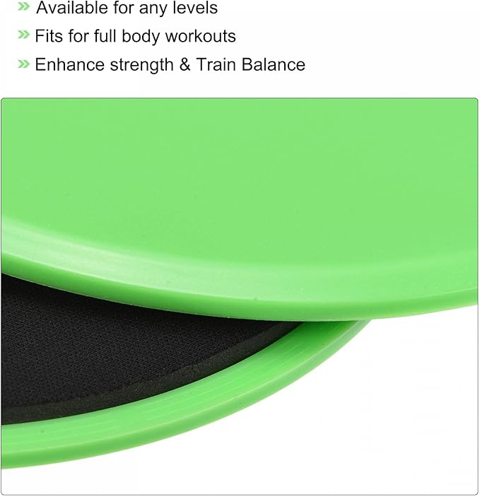 uxcell Exercise Core Slider, Glider Discs Dual Sided Usage on Carpet or Floor for Full Body Workout