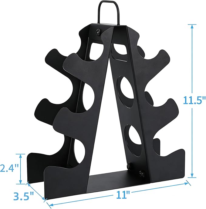 3-Tier | 4-Tier Dumbbell Rack for Dumbbells , A-Frame Weight Stand Only, Compact Space-Saving Design for Home Gym, Heavy-Duty Alloy Steel Organization Rack (Dumbbells Not Included ）