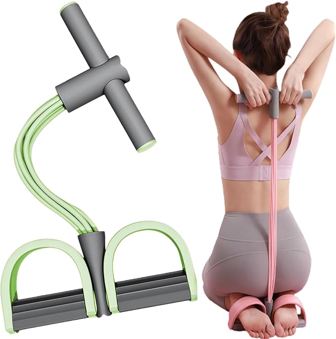 Multifunction Pedal Resistance Band with Handle, Multifunctional 2026 New Foot Pedal Resistance Band, 6-Tube Elastic Yoga Pedal Puller Resistance Band, for Abdomen, Waist, Arm, Leg