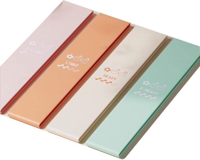 A Set of 4 Professional Fitness Resistance Bands. Suitable for Both Men and Women, Ideal for Strength Training, Yoga, Pilates, Explosive Workouts, and Other Home Stretching Exercises.