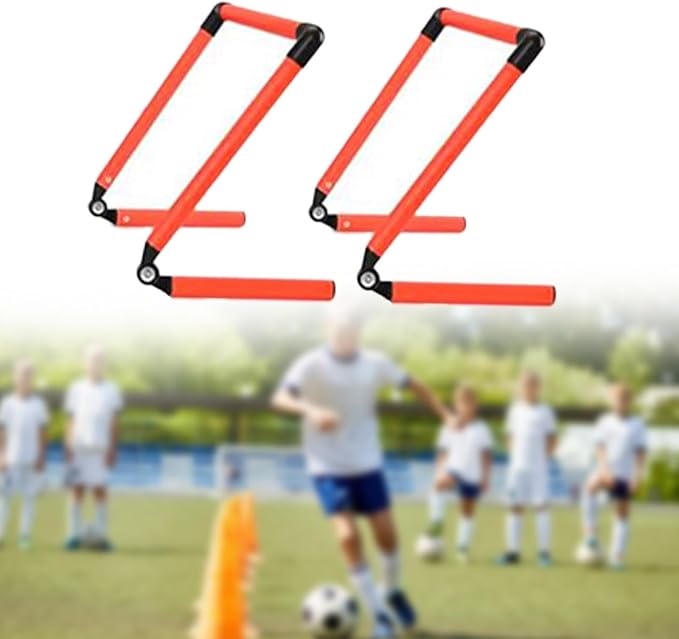2Pcs Agility Training Hurdles Speed Agility Training Lightweight Foldable Speed Ladders for Running Improves Coordination
