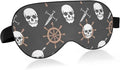 Sleep Masks Skeleton Pirate and Boat Rudder Eye Cover for Sleeping