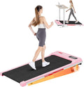 Incline Walking Pad with Handle Bar, Foldable Portable Under Desk Treadmill for Home Office, Ultra Quiet <45dB, Safety Lock, 300+ LB Capacity