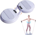 Ab Twister Board, Waist Twister Machine with Resistance Bands, Waist Twisting Disc for Core & Ab Exercise, Foot Massage, Ideal for Slimming Workout