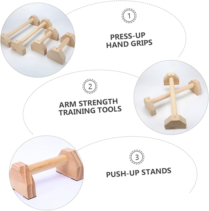 BESPORTBLE Push-up Brackets for Home Fitness Durable Grip Bars for Strength Training Anti-skid and Sweat-resistant Push-up Stands for Arm Muscle Development and Balance Training