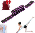 2026 Upgrade Fitness Resistance Band for Stretching and Yoga, Elastic Yoga Stretching Strap with Loops Handle, Adjustable Leg Stretcher Bands for Full Body Stretching Shaping