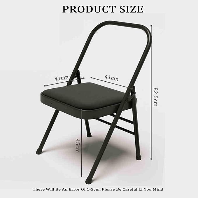Yoga Chair,Inverted,Thickened Folding Pilates,Rounded Corners,for Indoor and Outdoor Studios(Color1)