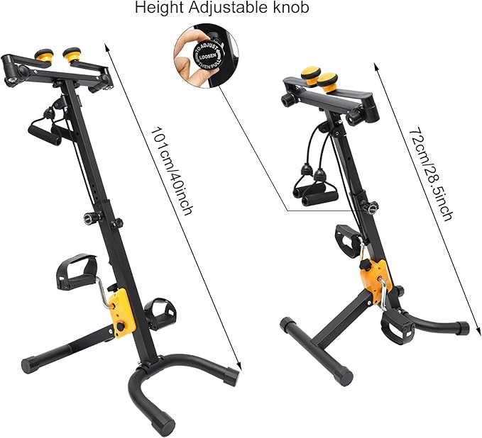 Stationary Bikes for Home Gym, Exercise Bike/Pedal Exerciser Bike with Adjustable Height for Home Exercise Bike Total Body