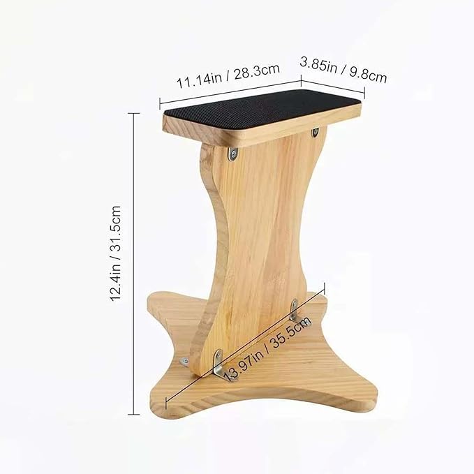 Cheerleading Balance Trainer, Wooden Cheer Flyer Stand Accessory, Versatile Athletic Balance Board, Improve Balance Flexibility Trainer for Sports Home Gym Flexibility Core Strength