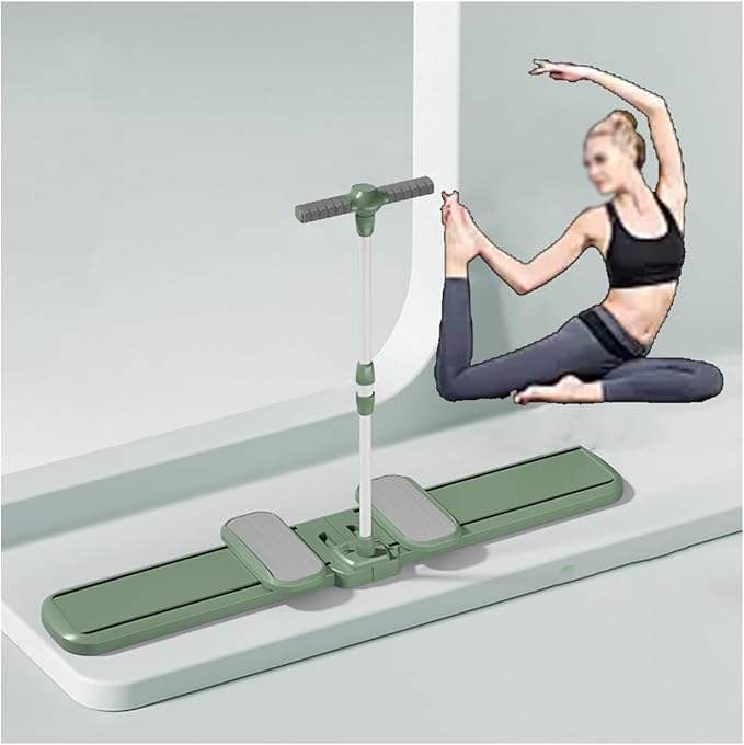 Ski Machine Exercise Ski Trainer Collapsible Leg Magic Machine Foldable Skiing Exerciser Leg Strength Split Exerciser Kegel Trainer Workout Equipment(Green,Armrest Type)