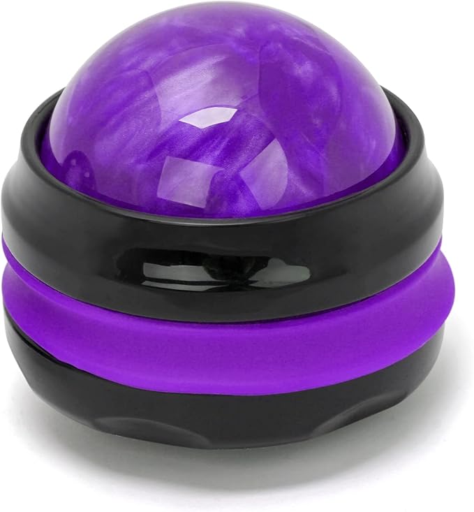 Coolrunner Massage Ball, Manual Roller Massager, Handheld Self Massage Therapy and Relax Full Body Tools for Sore Muscles, Shoulders, Neck, Arms, Legs, Back, Foot, Body (Purple)