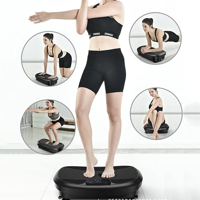 4D Vibration Plate Exercise Machine - Triple Motor Oscillation, Linear, Pulsation + 4D Motion Vibration Platform | for Weight Loss & Shaping