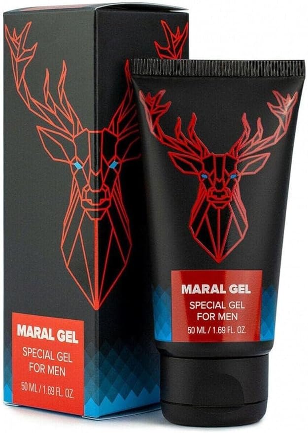 Irvy 2in1 Titan Gel Gold + Maral Power Gel for Male Energy Performance, Extra Strength Massage Cream for Men