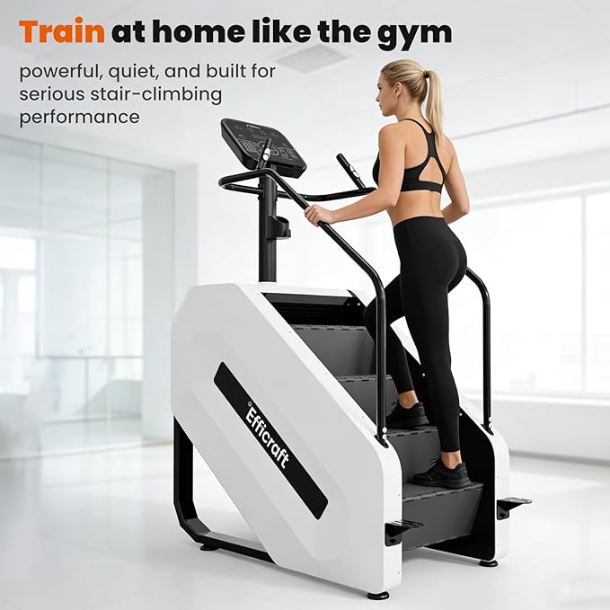 Stair Stepper Machine for Home Gym, Commercial Grade Stair Climber Stair Master with LED Screen, 15 Speed Levels, 15–164 Steps/Min, Heavy-Duty Steel Frame for Cardio Training