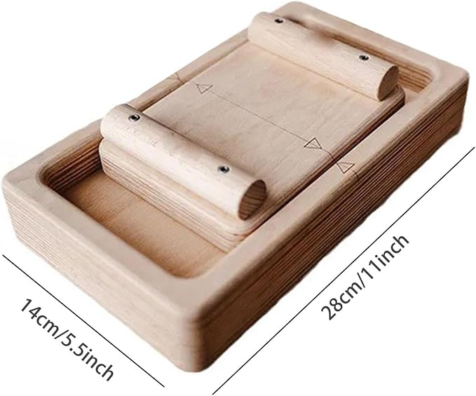 Wooden Finger Exerciser, WhiteOak Crimp Clash, Tug of War for Climbers, Combines Armwrestling with Tug-of-War, Hand Exercises Wooden Finger Gripper, Interactive Finger Competition Board