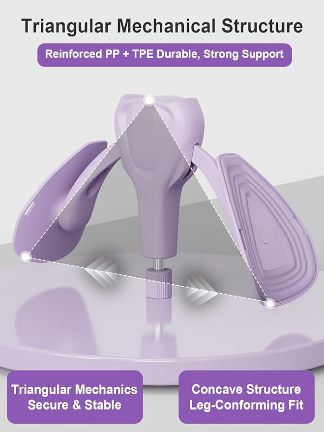 Pelvic Floor Exercise Devices 77 lb Adjustable Kegel Inner Thigh Exerciser and Hip Trainer Workout Equipment for Home Postpartum Recovery Women Men, with Band