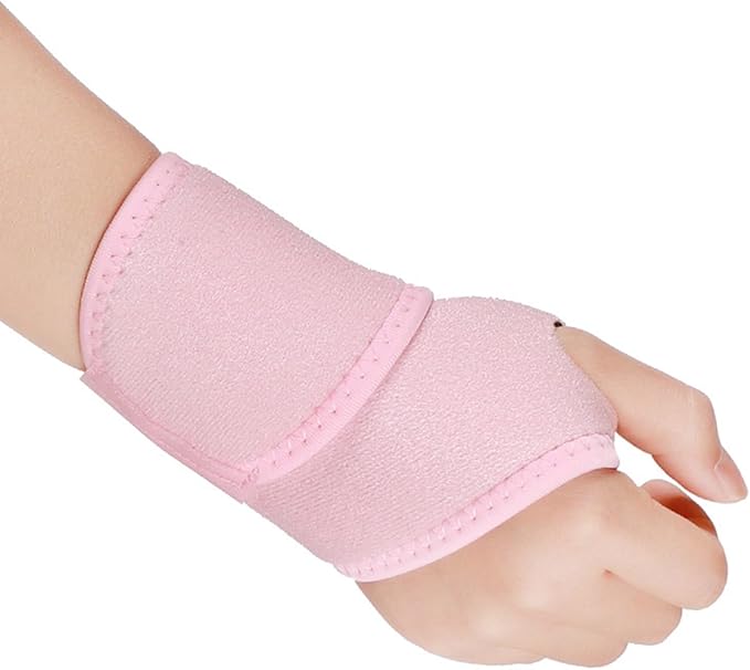 2pieces Wrist Brace Thumb Wrist Brace Adjustable Wrist Wrap for Fitness Badminton Basketball