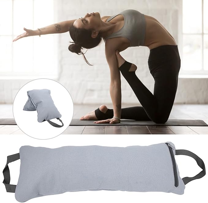 Thin Arm Weightlifting Sandbag, Yoga Fitness Freeweight Bag, Adjustable Fill Leg Slimming Training Bag with Zippered Inner and Outer Canvas Shell for Home Gym Workout