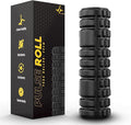 PulseITRoll 30cm Foam Roller – Deep Tissue Back & Muscle Massager for Pain Relief, Myofascial Trigger Point Therapy, Yoga, Pilates & Fitness Recovery – 30CM High-Density Black Roller