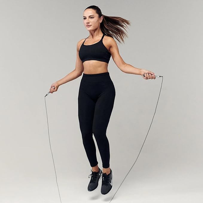 Speed Weighted Jump Rope with Secure Lock Mechanism, 360° Smooth Swivel, Non-Slip Matte Textured Handles, Features 2 Performance Cords for Effective Fitness Workouts