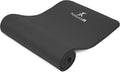 ProsourceFit 1/2 in Extra Thick Yoga Pilates Exercise Mat, Padded Workout Mat for Home, Non-Sip Yoga Mat for Men and Women, Black, 71 in x 24 in
