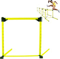 Adjustable Hurdles with Scale - Detachable Agility Training Equipment for Track, Soccer & Football, Indoor & Outdoor Use, Ideal for Athletic Jumping & Speed Drills