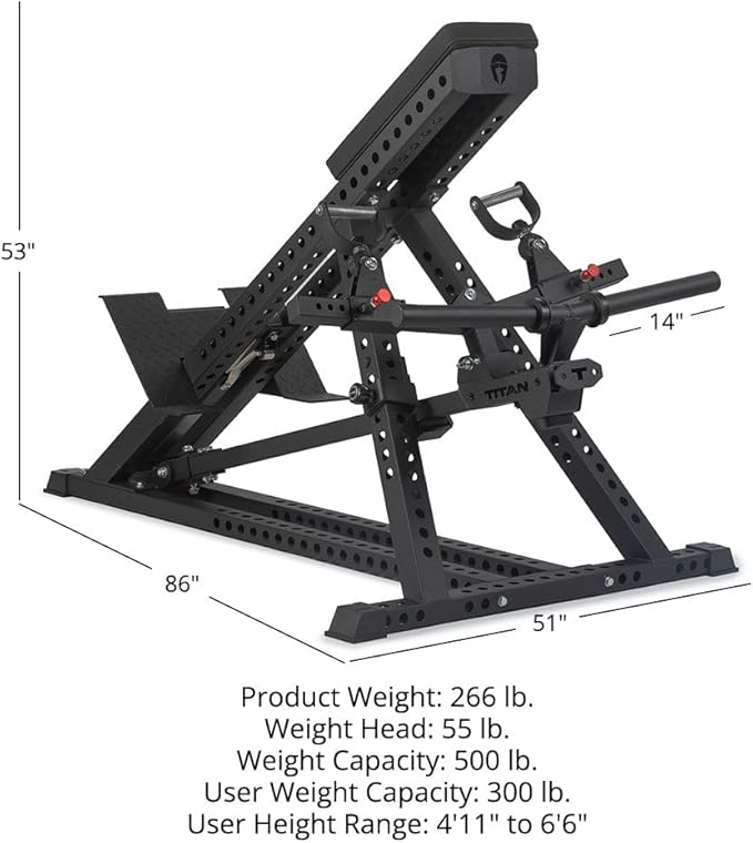 Titan Fitness Titan Series Chest-Supported Row Machine, T Bar Row Machine with Chest Support, Rowing Machine for Back, Workout and Exercise Equipment, Self-Aligning Design, Easy Plate Loading