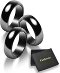 Genuine Magnetic Hematite Rings, 3 per Order, Black Hematite Ring, Magnetic Ring for Men and Women, for Anxiety Balancing Root Chakra, Absorbing Negative Energies