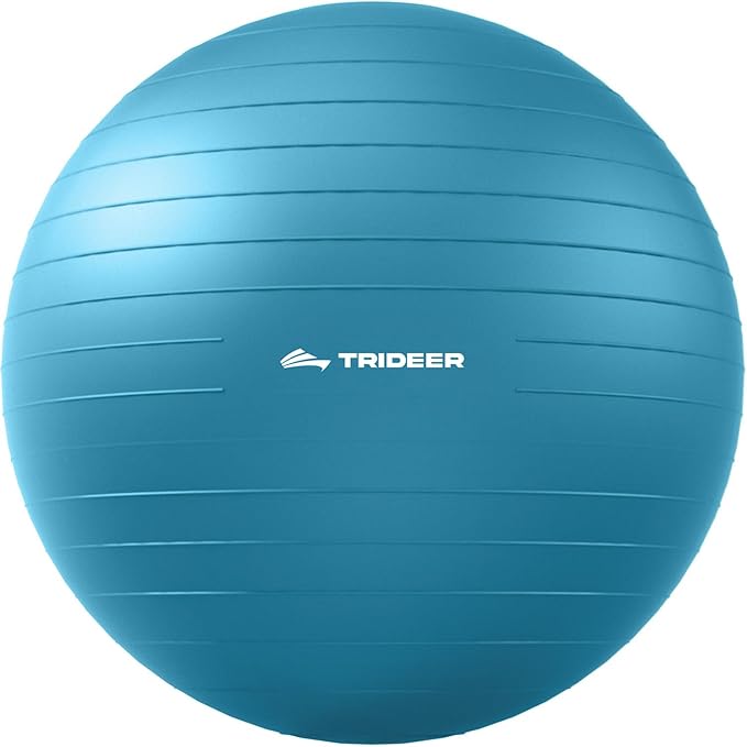 Trideer Exercise Ball for Physical Therapy & Workout - Swiss Ball for Core Strength & Balance