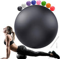 Soft Pilates Ball 9 Inch, Ideal Small Exercise Ball Between Knee Squeeze for Physical Therapy Yoga Core Medicine Abs Pt Bouncy, Mini Rubber Fitball Barre Workout Equipment for Women Men Kid Toddler