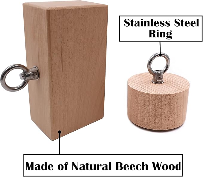 Wooden Pinch Block Grip Workout Climbing Power Grip Forearm Finger Exerciser Strength Training Strengthener Equipment
