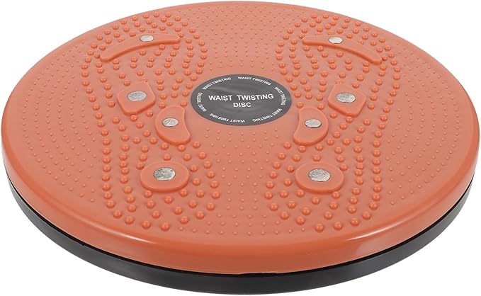 Yardwe Body Twisting Disc Fitness Twisting Plate for Women, Small Indoor Waist Slimming Twists Board with Body Massage Function, 1pcs Orange Waist Exercise Equipment