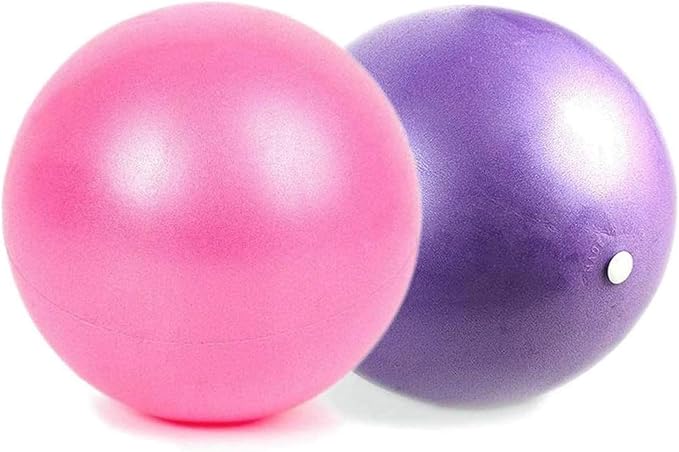 nononfish Mini Exercise Barre Ball for Yoga,Pilates, Stability Exercise Home Workout, Core Training and Physical Therapy Small Bender Ball 9 Inch with Inflatable Straw