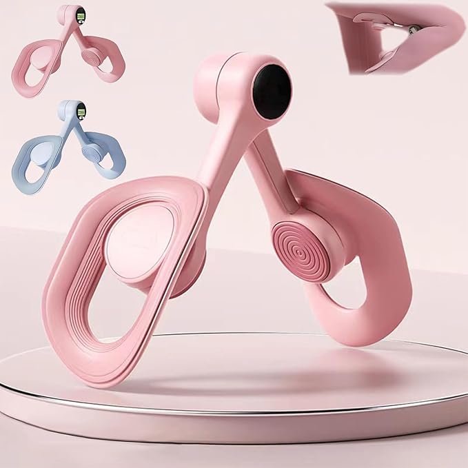 360° Thigh Master & Pelvic Floor Exerciser for Women - Leg Toner with Adjustable Resistance, Home Workout Equipment (Pink)
