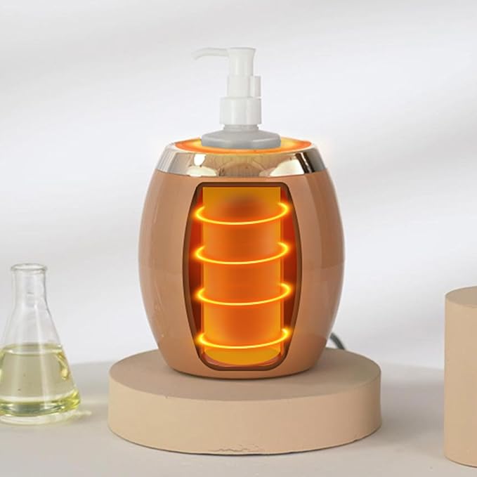 Master Massage Golden Touch Single Bottle Massage Oil Warmer-Professional Massage Lotion Heater with Empty Bottle- Original Design Massage Cream Heating Device-One Dispenser Bottle Heating Furnace