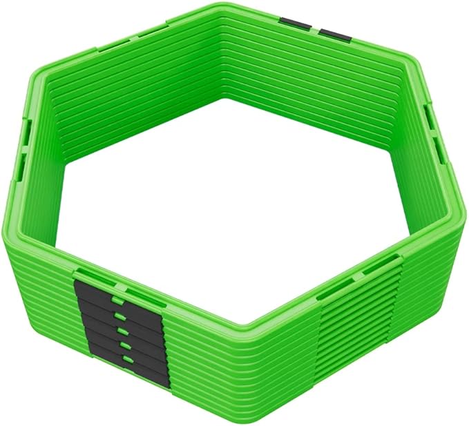 Power Systems Hex Agility Rings, Ladder, Hurdle Set All in One - Use Indoors or Outdoors for Speed & Skill Training