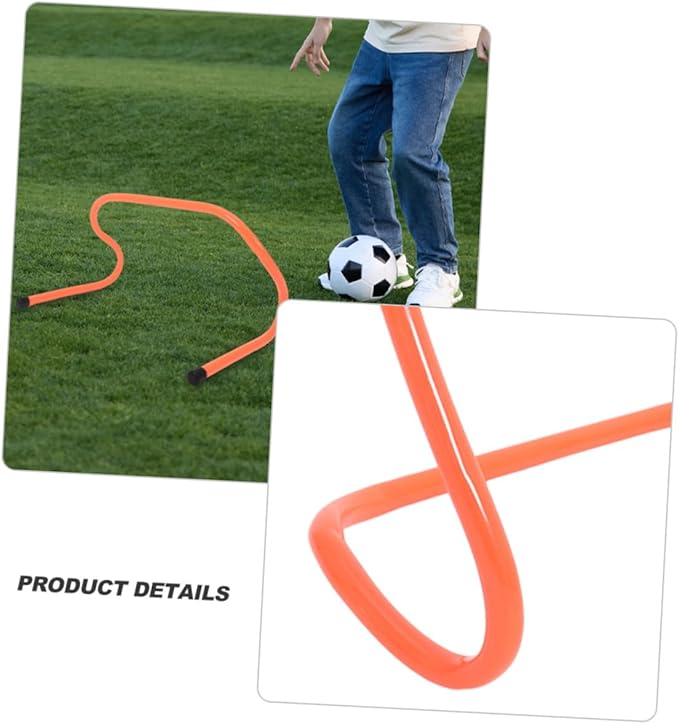 ABOOFAN 4pcs Speed Hurdles Plastic Sports Training Hurdle Set 15cm Height Wear-Resistant Agility Equipment for Soccer Football Running and Footwork Training