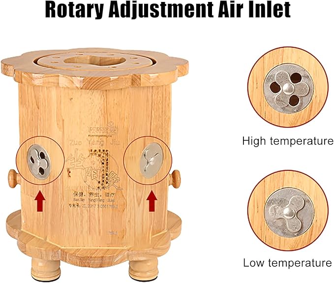 Moxibustion Stool for Mild Therapy - Heating Sit Chair for Meditation, Yoga, Relaxation - Moxa Cone Burner Box - Sitting Bench
