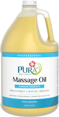 Arnica Therapy 1 Gallon Massage Oil, Arnica Extract, Professional, Massage Therapy, Deep Tissue, Unscented, Hypoallergenic, Natural Ingredients, Skin Hydrating, Moisturizing, Muscle Relief