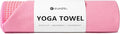 Eunzel Yoga Towel,Hot Yoga Mat Towel with Grip Dots Sweat Absorbent Non-Slip for Hot Yoga, Pilates and Workout 24" x72", Pink